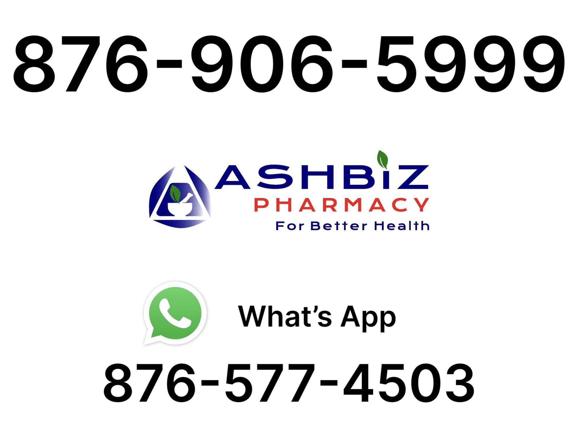 Pharmacies in Kingston, Jamaica. 876-906-5999